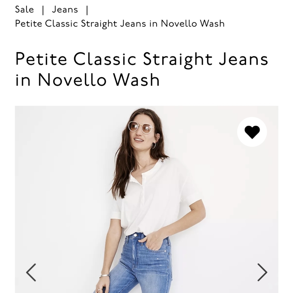 Madewell Women's Classic Straight Jeans